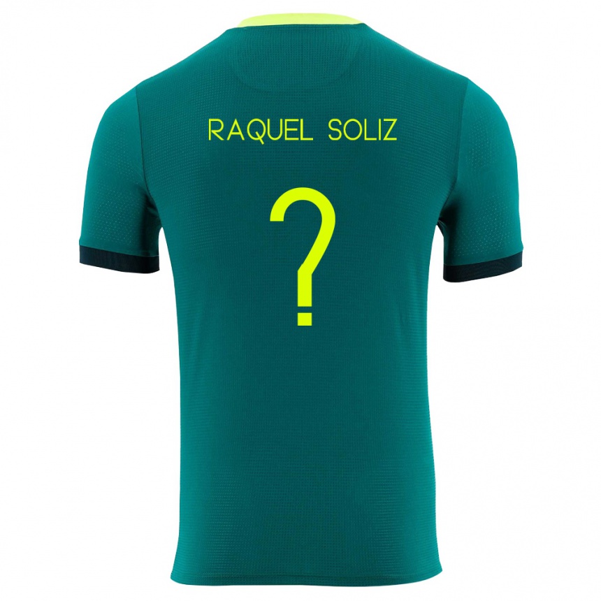 גברים כדורגל בוליביה Ruth Raquel Soliz #0 ירוק צהוב שחור ג'רזי ביתית 26-28