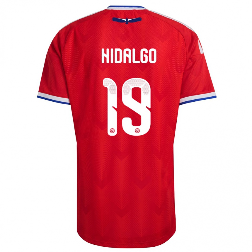 גברים כדורגל צ'ילה Vicente Hidalgo #19 אדום לבן כחול ג'רזי ביתית 26-28