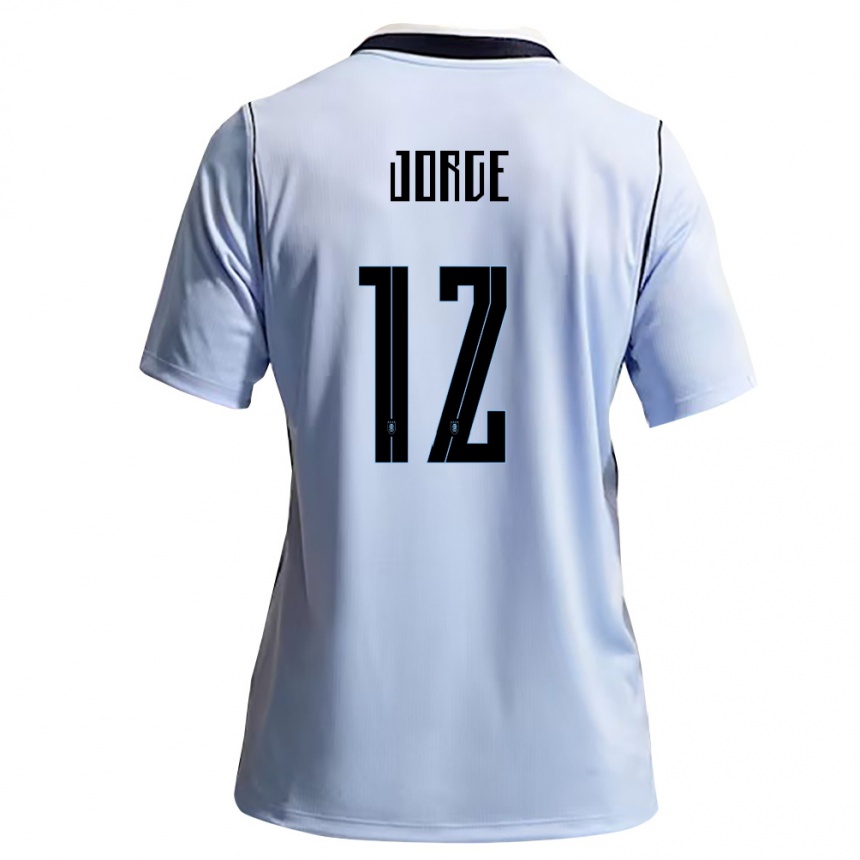 גברים כדורגל אורוגוואי Lucas Jorge #12 כחול שמיים לבן ג'רזי ביתית 26-28