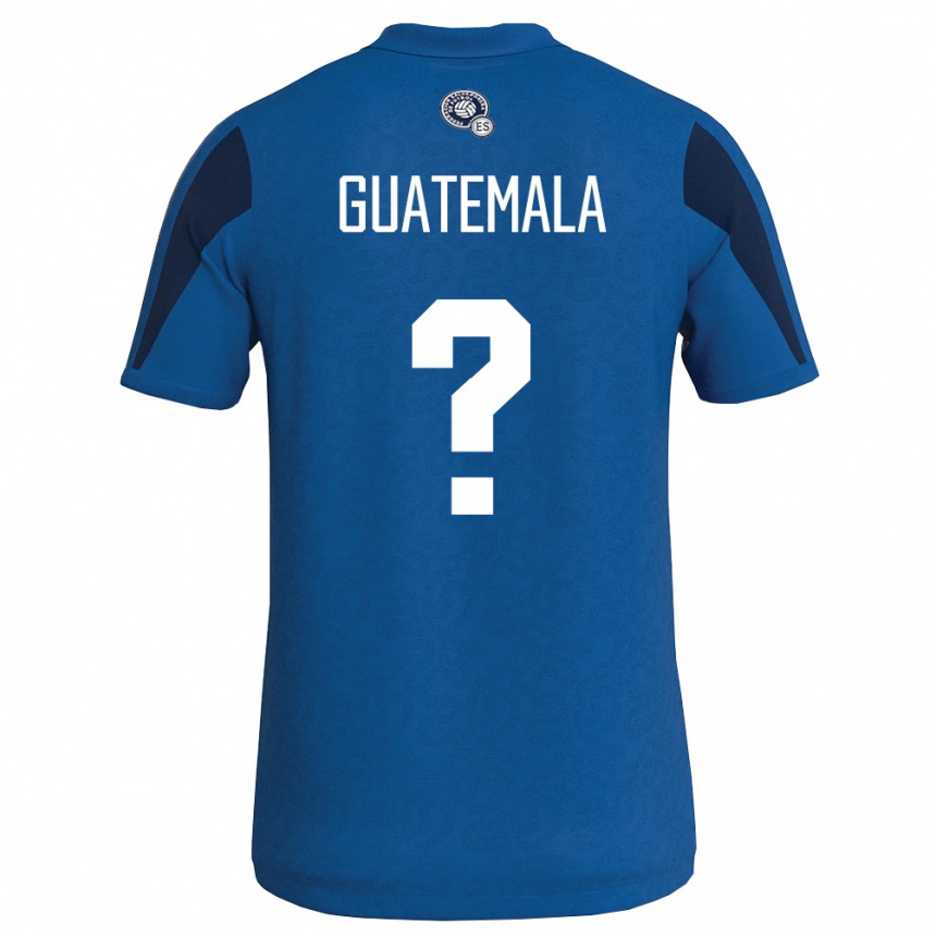 גברים כדורגל אל סלוודור José Guatemala #0 כחול כהה ג'רזי ביתית 26-28