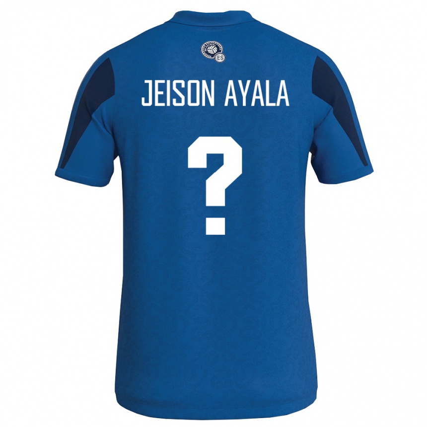 גברים כדורגל אל סלוודור Jeison Ayala #0 כחול כהה ג'רזי ביתית 26-28