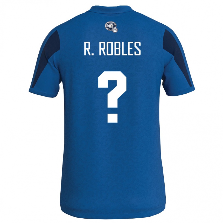 גברים כדורגל אל סלוודור Rosmario Robles #0 כחול כהה ג'רזי ביתית 26-28