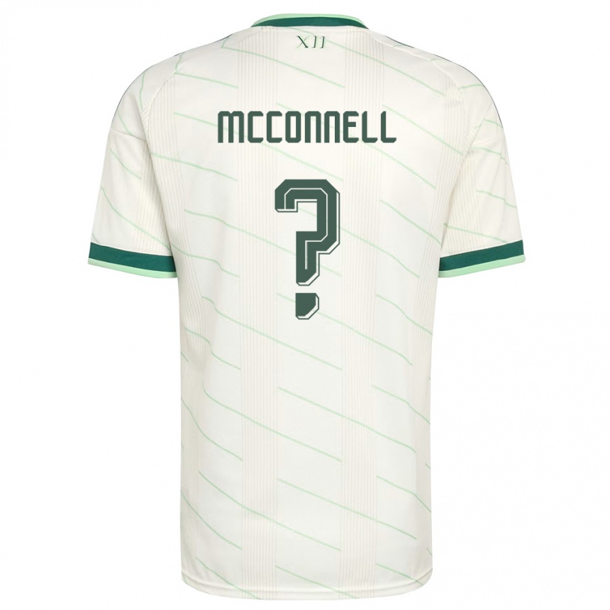 גברים כדורגל צפון אירלנד Charlie Mcconnell #0 לבן ירוק הרחק ג'רזי 26-28