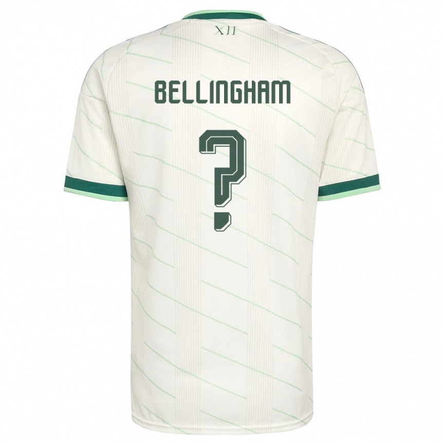גברים כדורגל צפון אירלנד Luke Bellingham #0 לבן ירוק הרחק ג'רזי 26-28