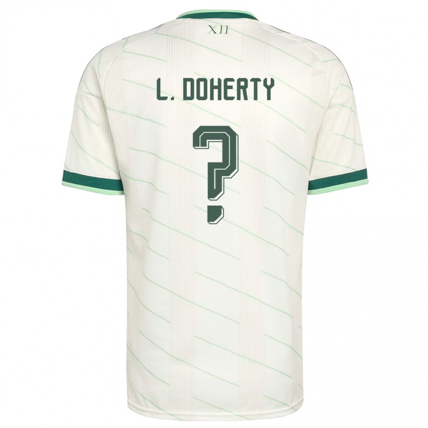 גברים כדורגל צפון אירלנד Lukas Doherty #0 לבן ירוק הרחק ג'רזי 26-28