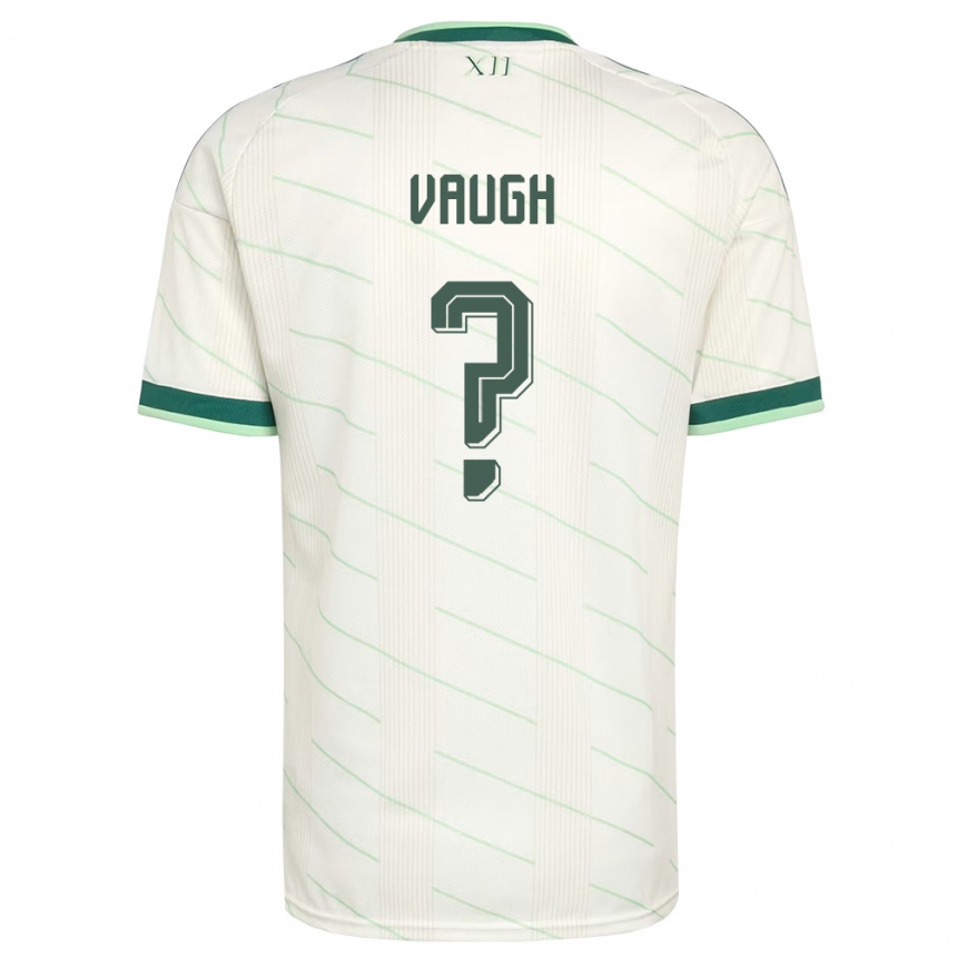 גברים כדורגל צפון אירלנד Noah Vaugh #0 לבן ירוק הרחק ג'רזי 26-28