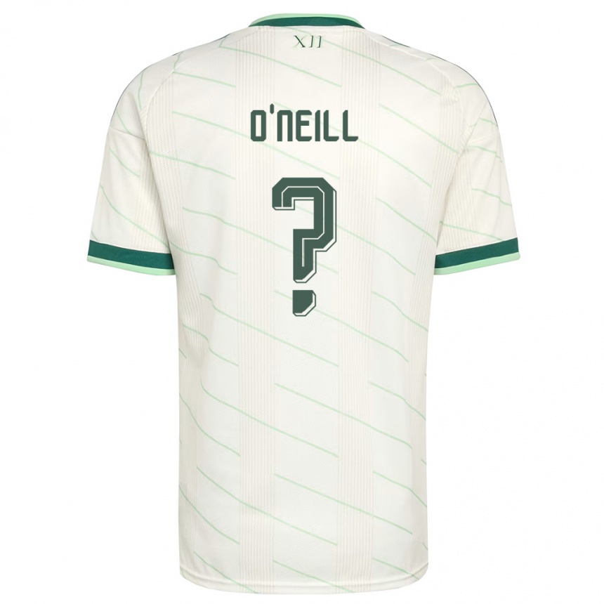 גברים כדורגל צפון אירלנד Conleth O'neill #0 לבן ירוק הרחק ג'רזי 26-28
