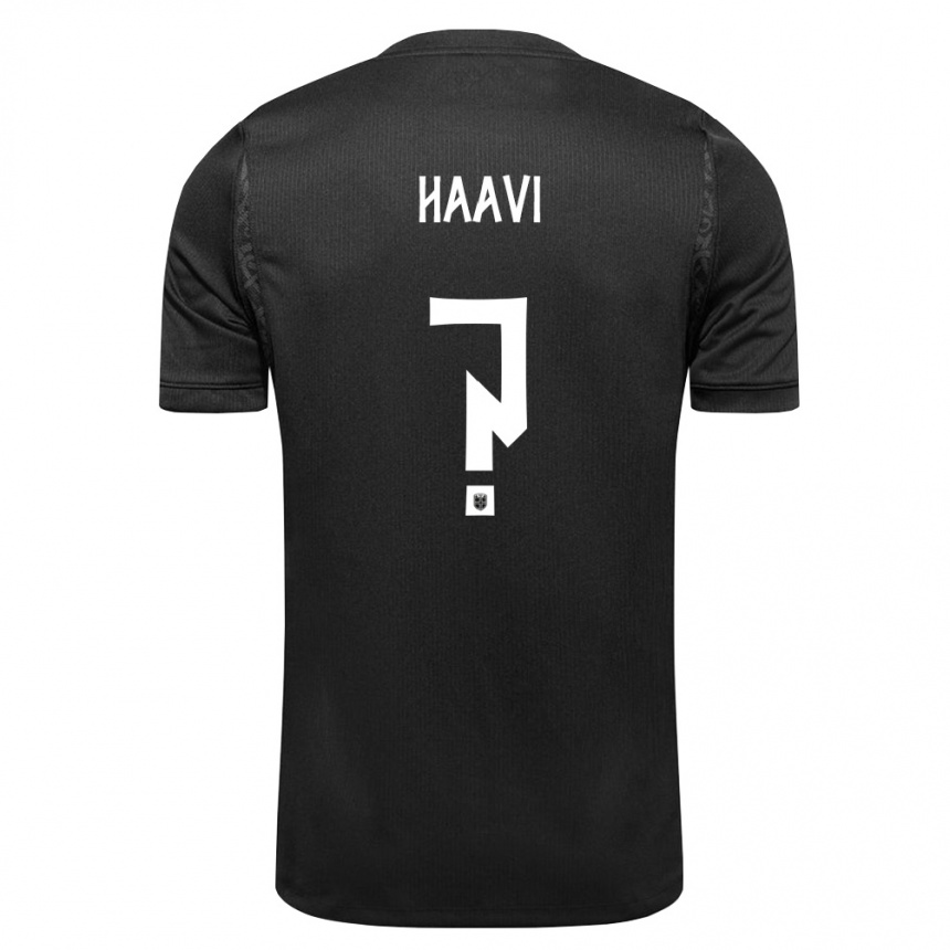 גברים כדורגל נורבגיה Emilie Haavi #0 שחור הרחק ג'רזי 26-28