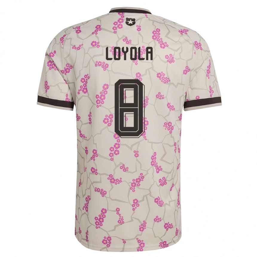 גברים כדורגל צ'ילה פליפה לויולה #8 לבן סגול הרחק ג'רזי 26-28