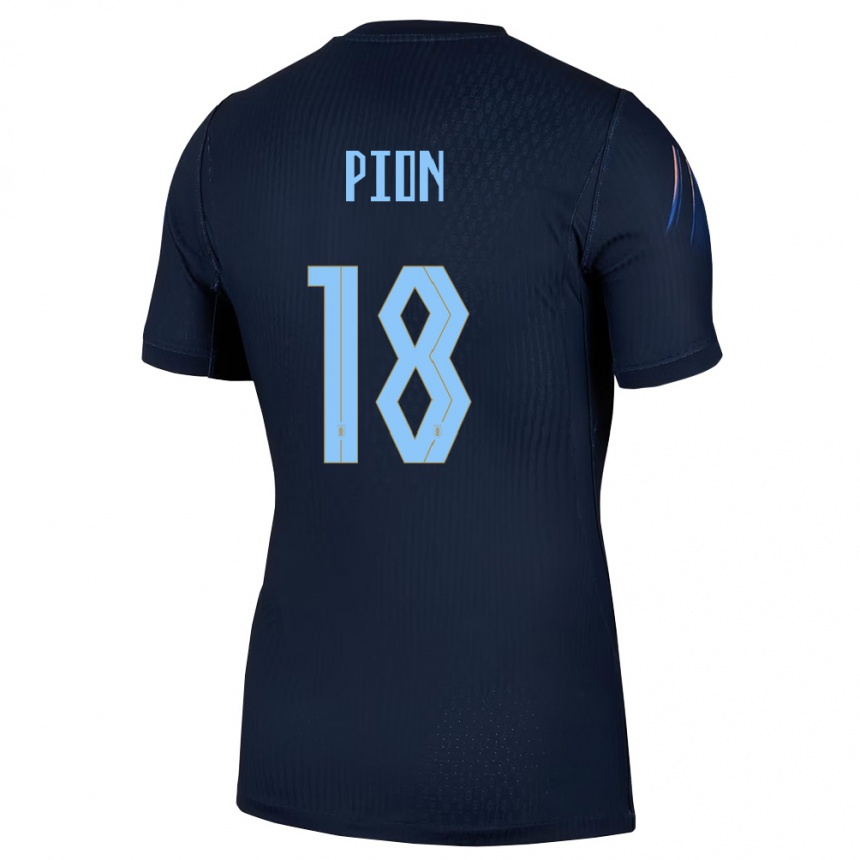 גברים כדורגל אורוגוואי מריאנה פיון #18 שחור כחול הרחק ג'רזי 26-28