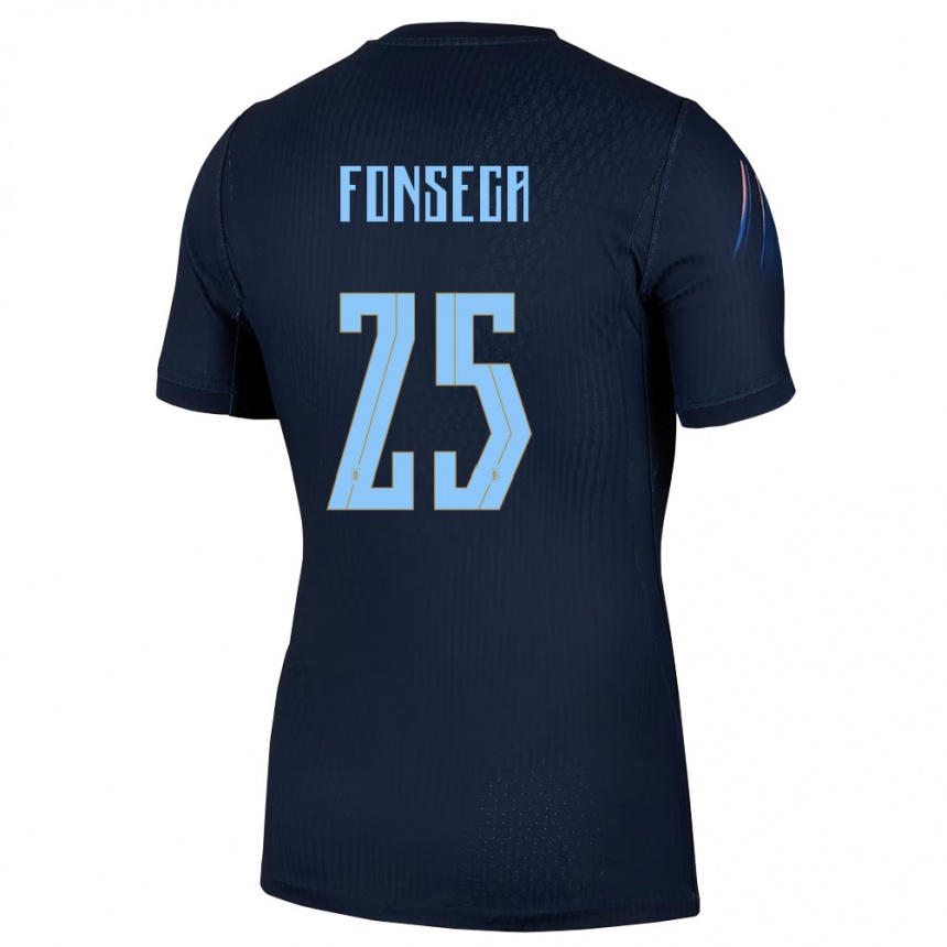 גברים כדורגל אורוגוואי ניקולס פונסקה #25 שחור כחול הרחק ג'רזי 26-28
