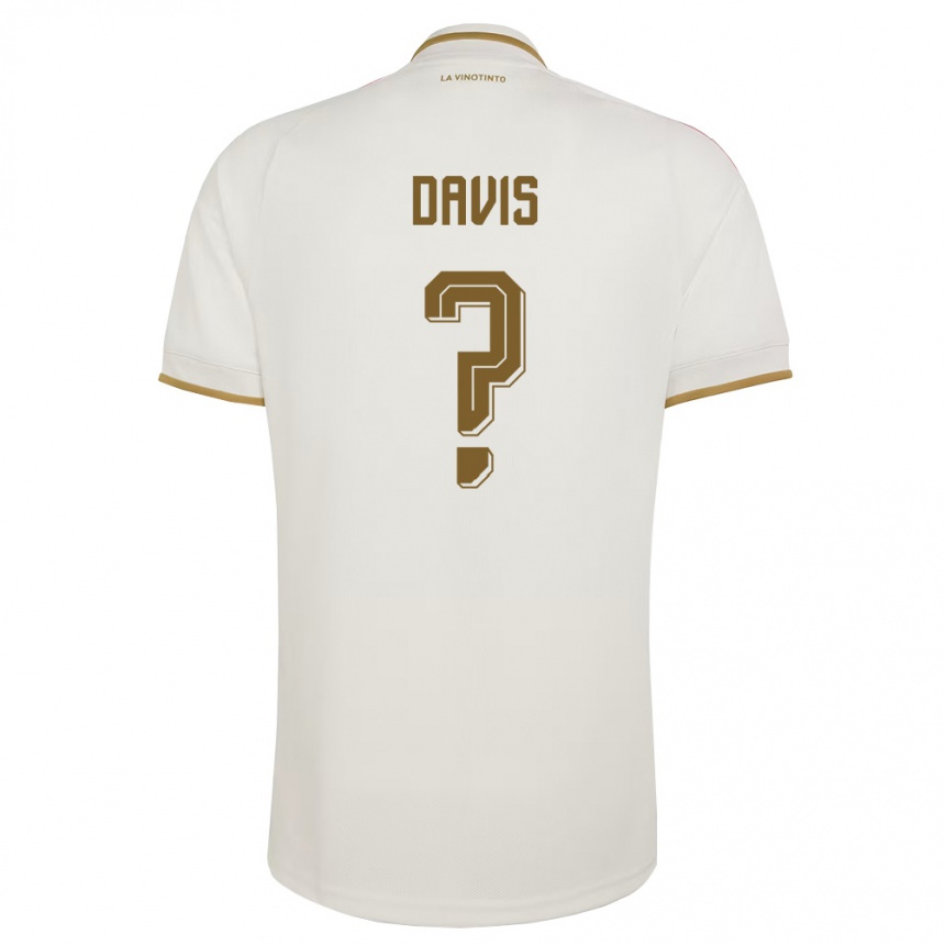 גברים כדורגל ונצואלה Román Davis #0 שמנת צהוב הרחק ג'רזי 26-28