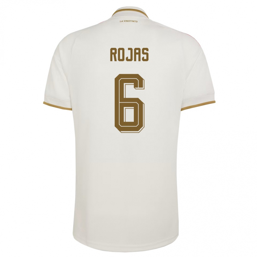 גברים כדורגל ונצואלה Carlos Rojas #6 שמנת צהוב הרחק ג'רזי 26-28