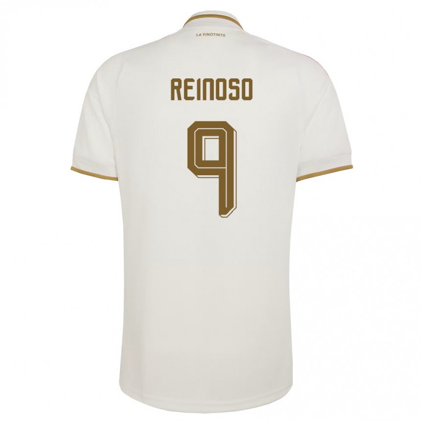 גברים כדורגל ונצואלה Lucciano Reinoso #9 שמנת צהוב הרחק ג'רזי 26-28
