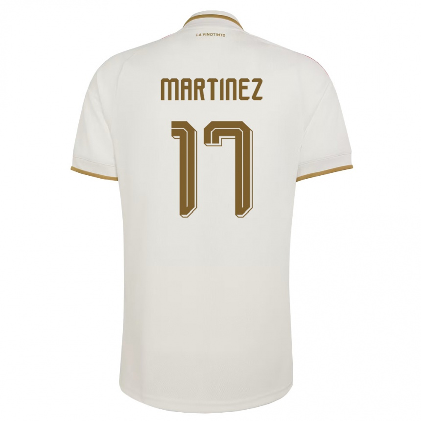 גברים כדורגל ונצואלה Wilkeson Martinez #17 שמנת צהוב הרחק ג'רזי 26-28