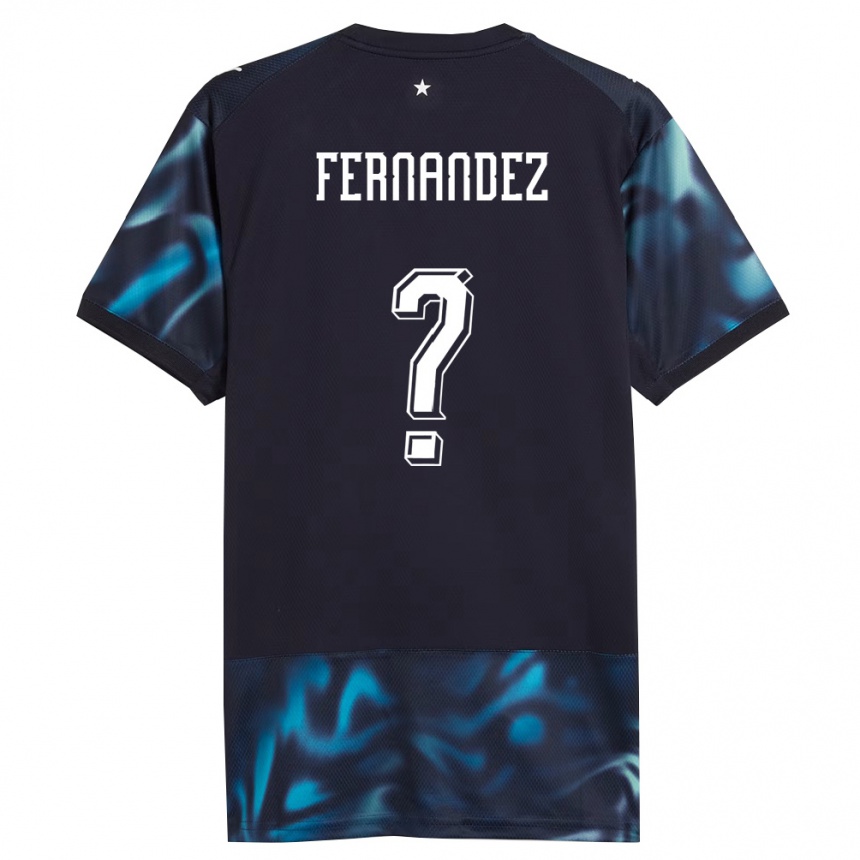 גברים כדורגל פרגוואי Diego Fernández #0 כהה כחול שמיים הרחק ג'רזי 26-28