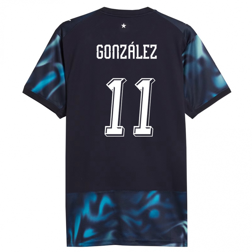 גברים כדורגל פרגוואי Diego González #11 כהה כחול שמיים הרחק ג'רזי 26-28