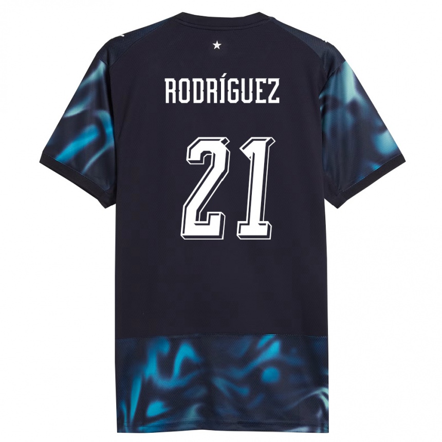 גברים כדורגל פרגוואי Diego Rodríguez #21 כהה כחול שמיים הרחק ג'רזי 26-28
