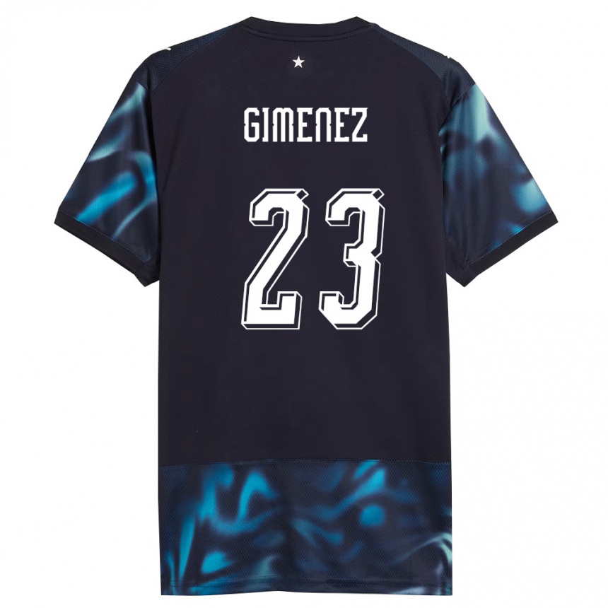 גברים כדורגל פרגוואי Miguel Giménez #23 כהה כחול שמיים הרחק ג'רזי 26-28