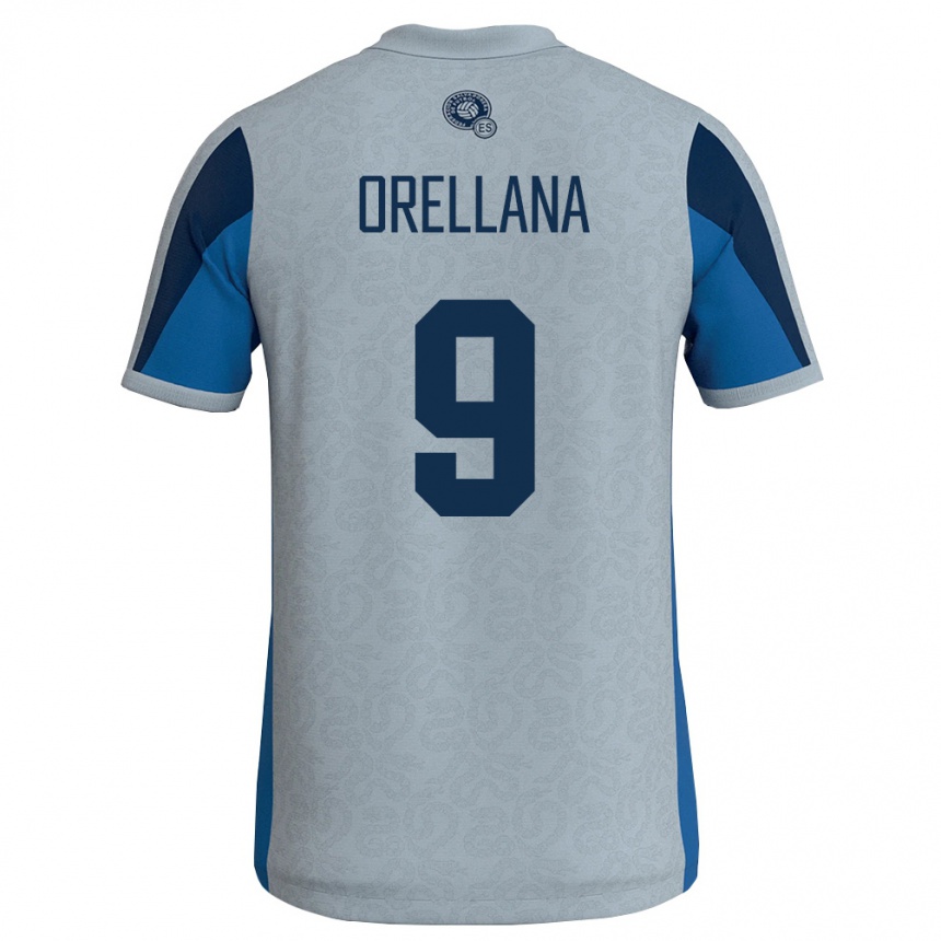 גברים כדורגל אל סלוודור Josías Orellana #9 לבן כחול שמיים הרחק ג'רזי 26-28