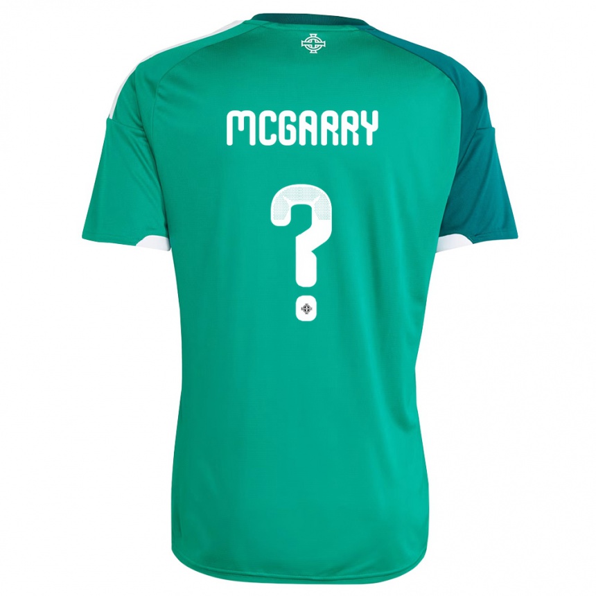 נשים כדורגל צפון אירלנד Shea Mcgarry #0 ירוק לבן ג'רזי ביתית 26-28