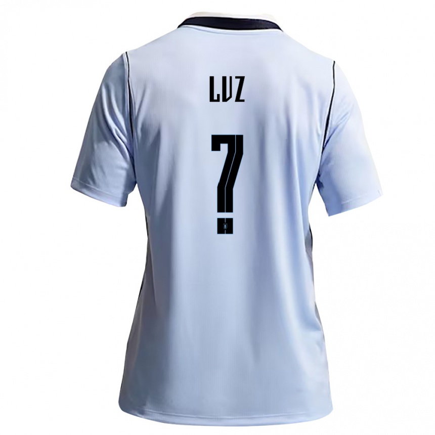 נשים כדורגל אורוגוואי Anderson Luz #0 כחול שמיים לבן ג'רזי ביתית 26-28