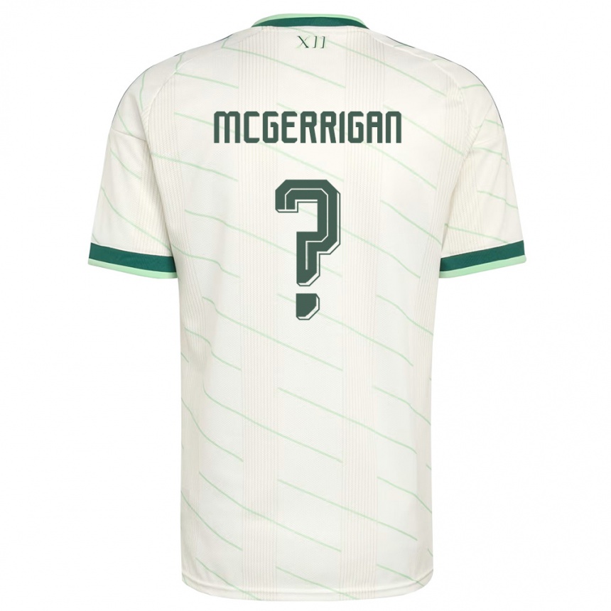 נשים כדורגל צפון אירלנד Luke Mcgerrigan #0 לבן ירוק הרחק ג'רזי 26-28
