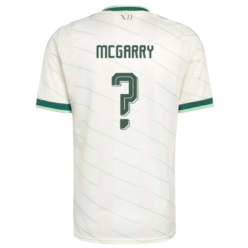 נשים כדורגל צפון אירלנד Shea Mcgarry #0 לבן ירוק הרחק ג'רזי 26-28