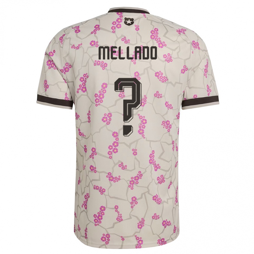 נשים כדורגל צ'ילה Catalina Mellado #0 לבן סגול הרחק ג'רזי 26-28