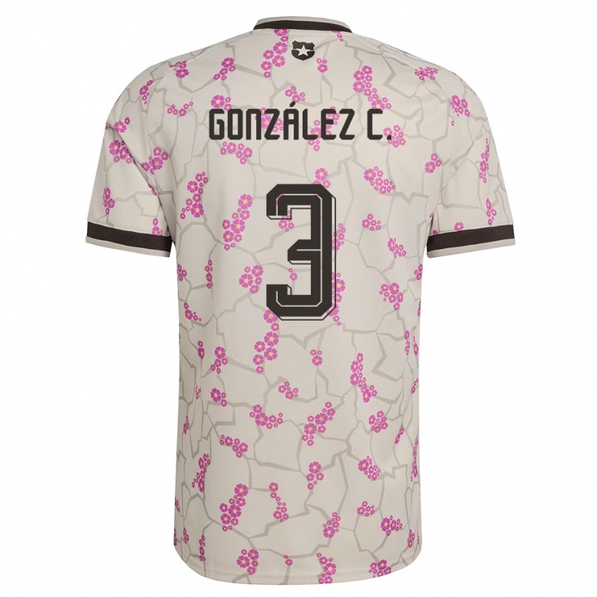 נשים כדורגל צ'ילה Tomás González C. #3 לבן סגול הרחק ג'רזי 26-28
