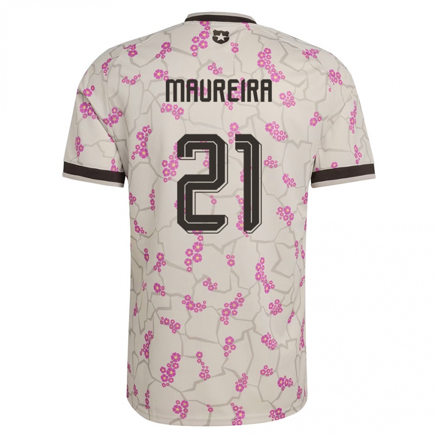 נשים כדורגל צ'ילה Gabriel Maureira #21 לבן סגול הרחק ג'רזי 26-28