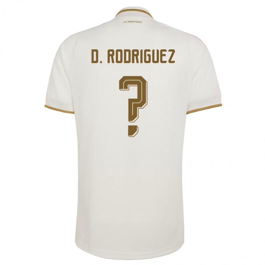 נשים כדורגל ונצואלה David Rodriguez Blanco #0 שמנת צהוב הרחק ג'רזי 26-28