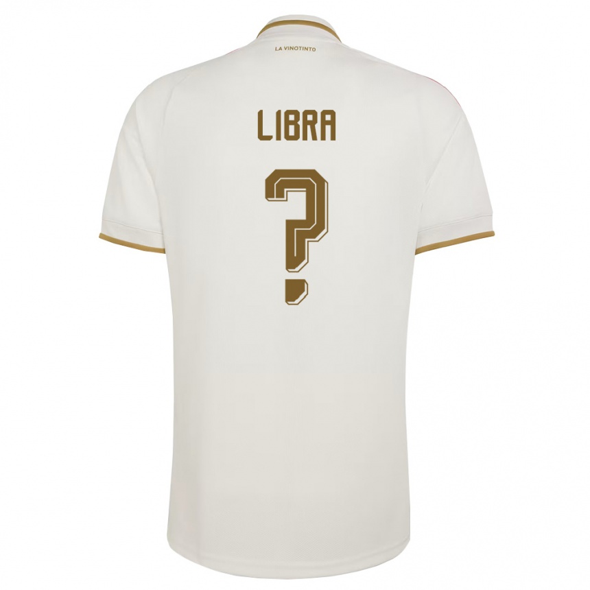 נשים כדורגל ונצואלה Marco Libra #0 שמנת צהוב הרחק ג'רזי 26-28
