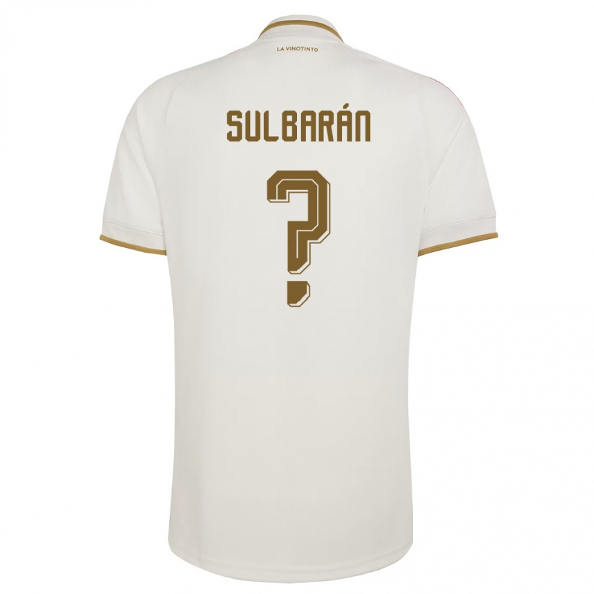 נשים כדורגל ונצואלה Yerwin Sulbarán #0 שמנת צהוב הרחק ג'רזי 26-28