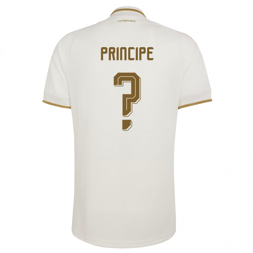 נשים כדורגל ונצואלה Iker Principe #0 שמנת צהוב הרחק ג'רזי 26-28