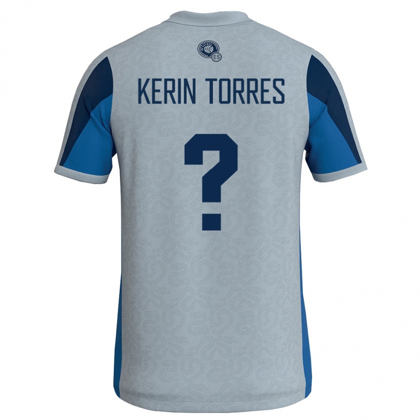נשים כדורגל אל סלוודור Kerin Torres #0 לבן כחול שמיים הרחק ג'רזי 26-28