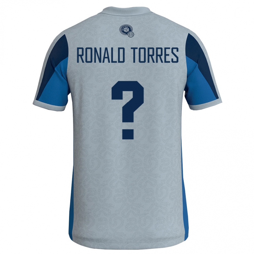 נשים כדורגל אל סלוודור Ronald Torres #0 לבן כחול שמיים הרחק ג'רזי 26-28