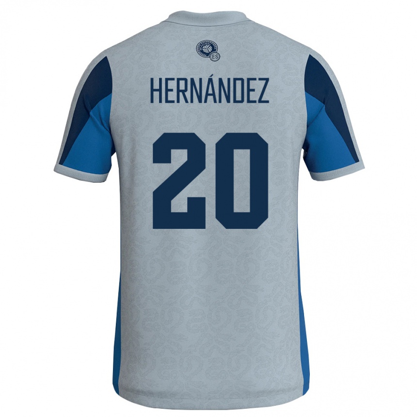 נשים כדורגל אל סלוודור Roberto Hernández #20 לבן כחול שמיים הרחק ג'רזי 26-28