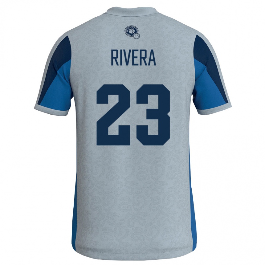 נשים כדורגל אל סלוודור Noel Rivera #23 לבן כחול שמיים הרחק ג'רזי 26-28
