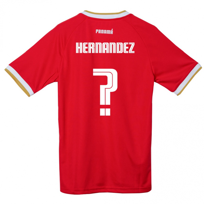 ילדים כדורגל פנמה Carlos Hernández #0 אדום חום לבן ג'רזי ביתית 26-28