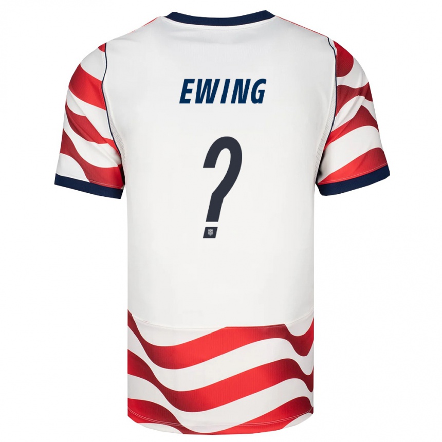 ילדים כדורגל ארצות הברית Immanuel Ewing #0 אדום לבן שחור ג'רזי ביתית 26-28