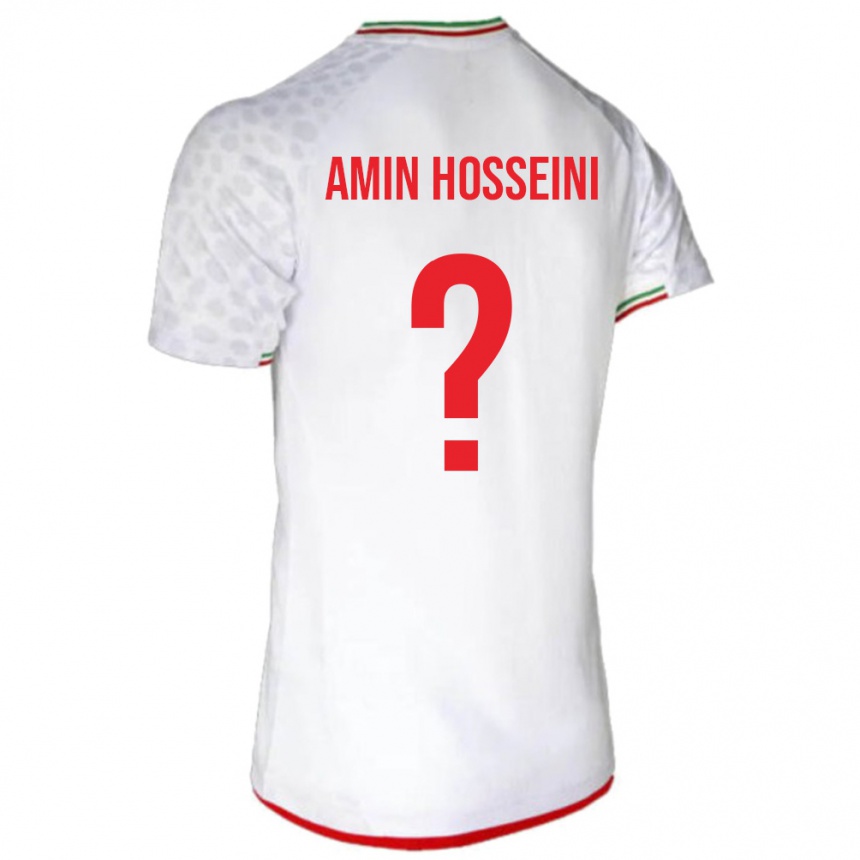 ילדים כדורגל איראן Mohammad Amin Hosseini #0 לבן אדום ג'רזי ביתית 26-28