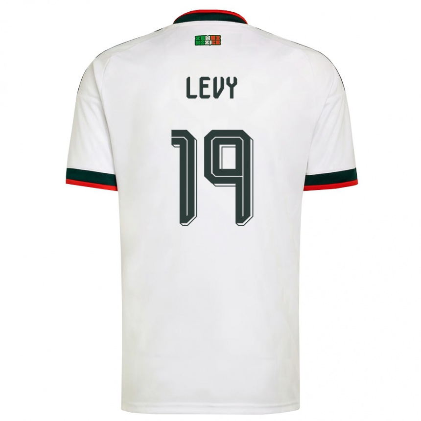 ילדים כדורגל מקסיקו Mateo Levy #19 לבן בורדו ירוק הרחק ג'רזי 26-28