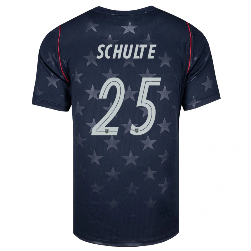 ילדים כדורגל ארצות הברית פטריק שולטה #25 שחור לבן אדום הרחק ג'רזי 26-28