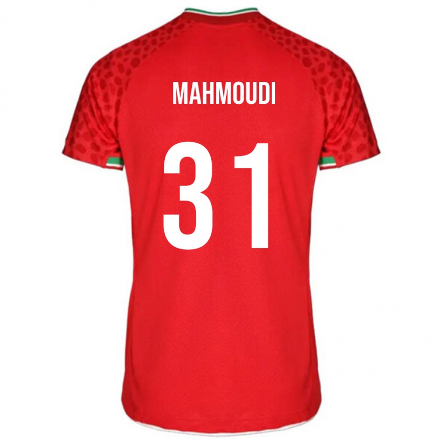 ילדים כדורגל איראן Amirhossein Mahmoudi #31 אדום לבן הרחק ג'רזי 26-28