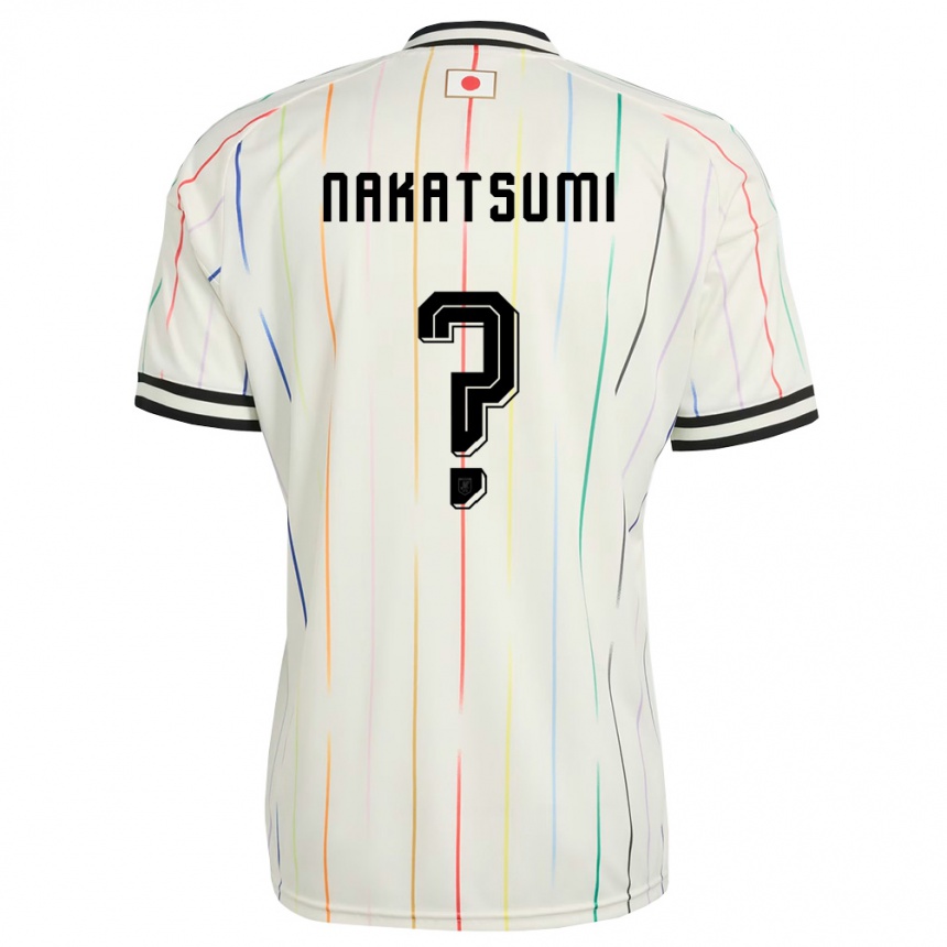 ילדים כדורגל יַפָּן Naru Nakatsumi #0 לבן שחור הרחק ג'רזי 26-28