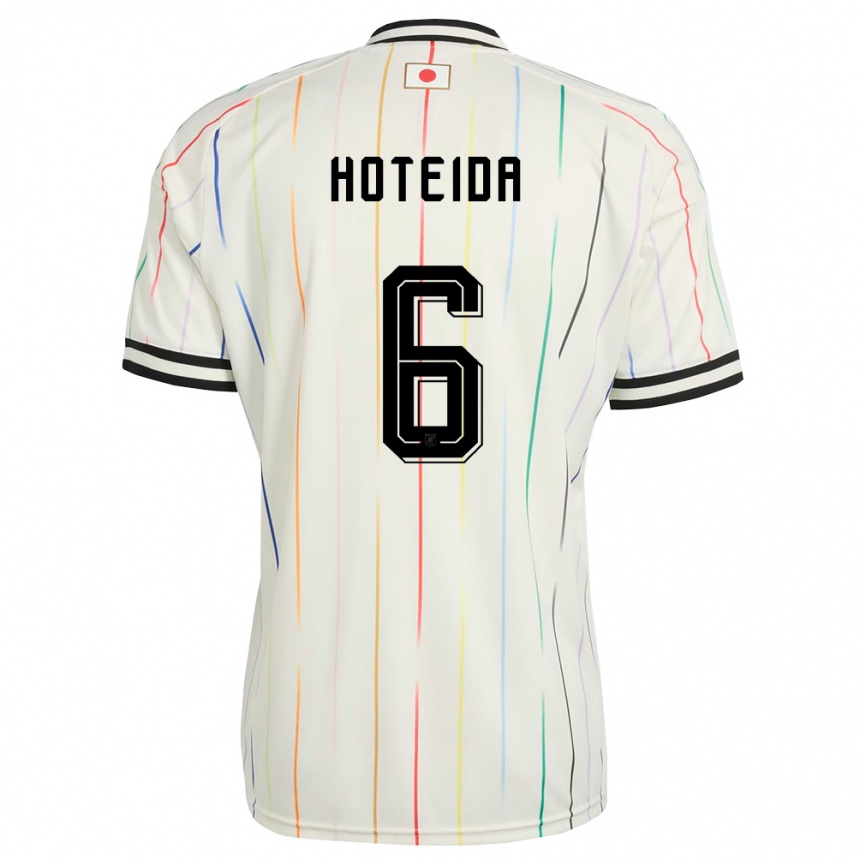 ילדים כדורגל יַפָּן Yuta Hoteida #6 לבן שחור הרחק ג'רזי 26-28
