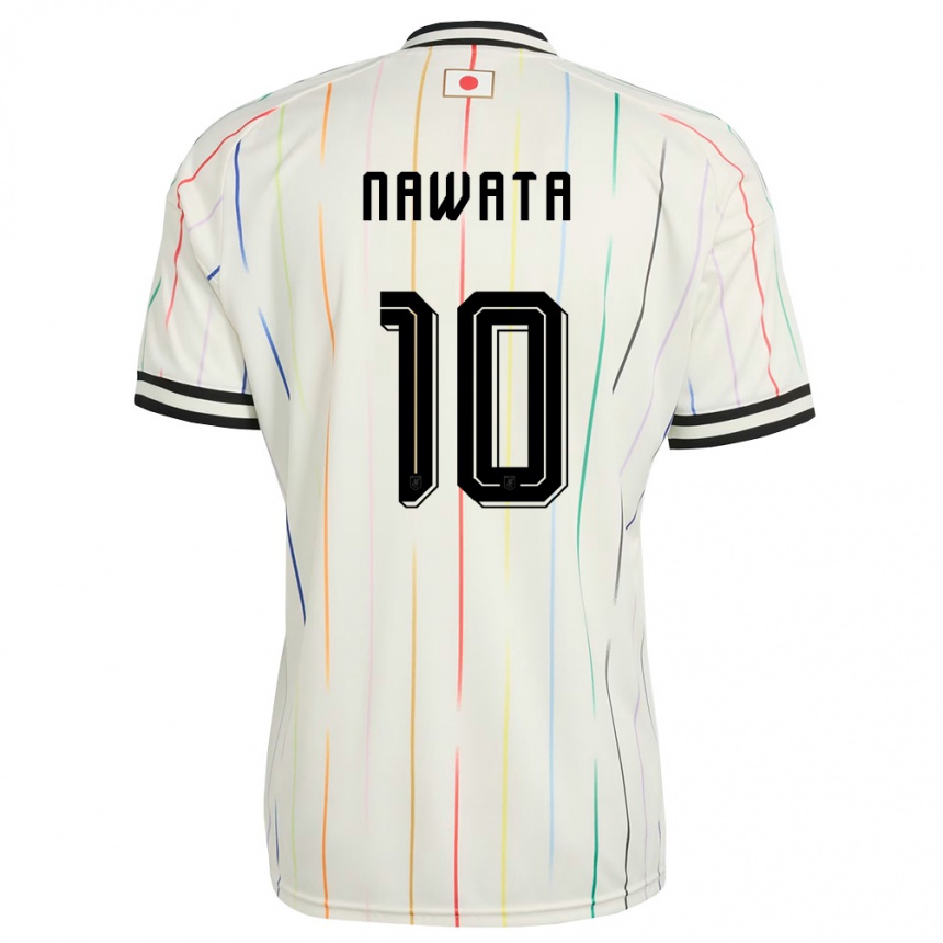 ילדים כדורגל יַפָּן Gaku Nawata #10 לבן שחור הרחק ג'רזי 26-28