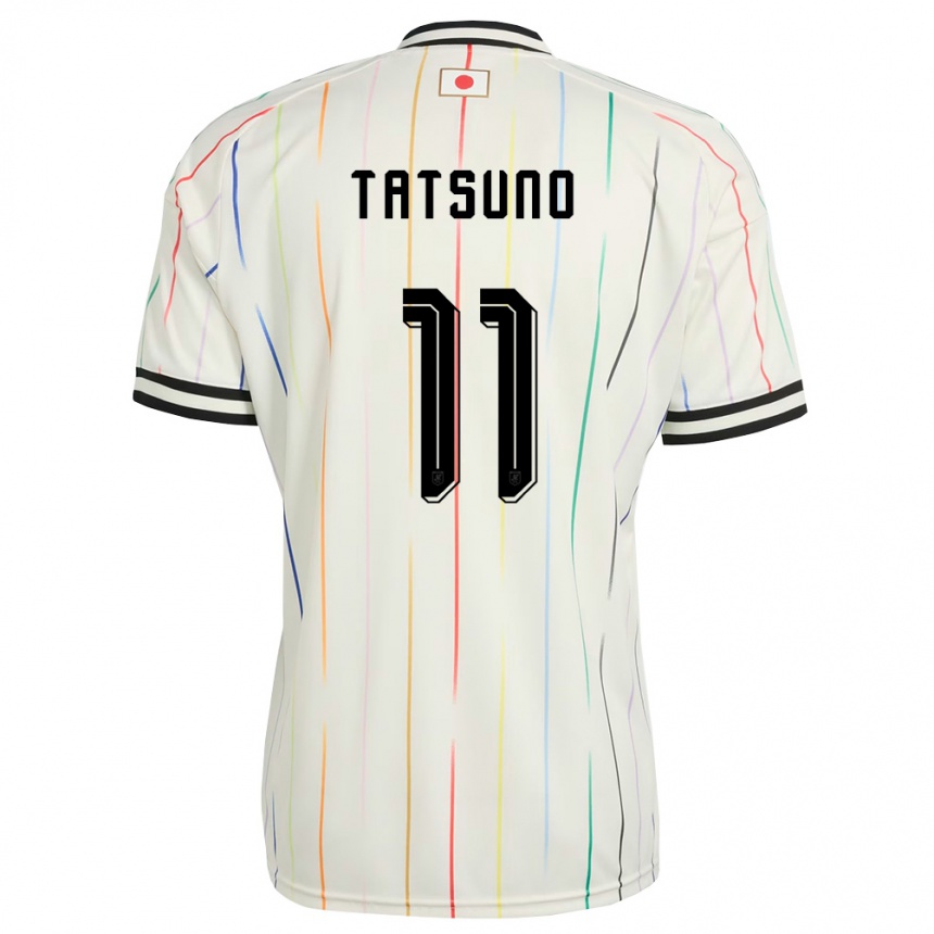 ילדים כדורגל יַפָּן Kyoya Tatsuno #11 לבן שחור הרחק ג'רזי 26-28