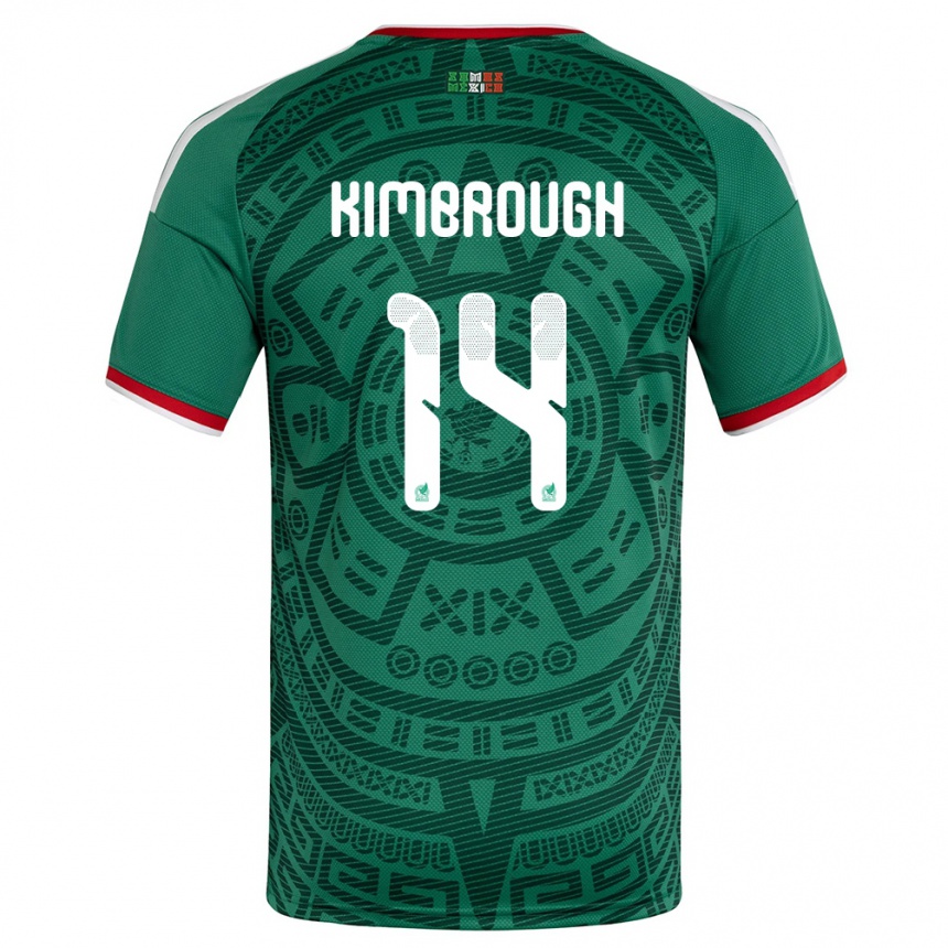 גברים כדורגל מקסיקו Da'vian Kimbrough #14 ירוק לבן אדום ג'רזי ביתית 26-28